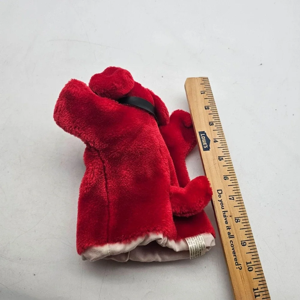 Vintage MerryMakers Clifford Dog Hand Puppet Plush Stuffed Toy Small Red Cute